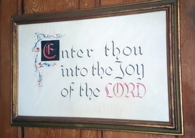 enter thou into the joy of the Lord